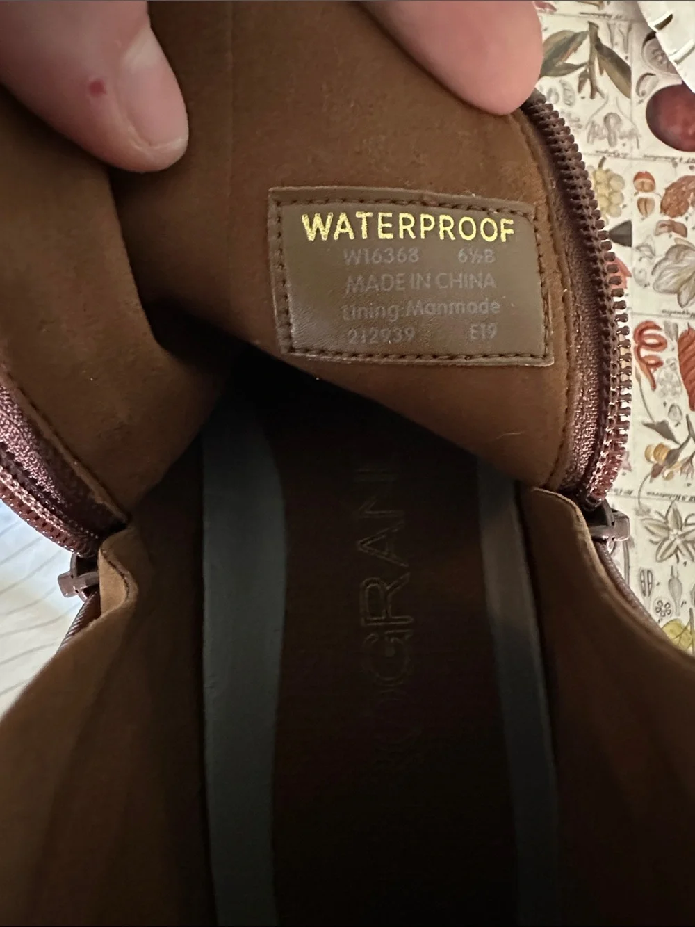 Cole Haan Zero Grand Collection - Brown Waterproof Ankle Boots - 6.5